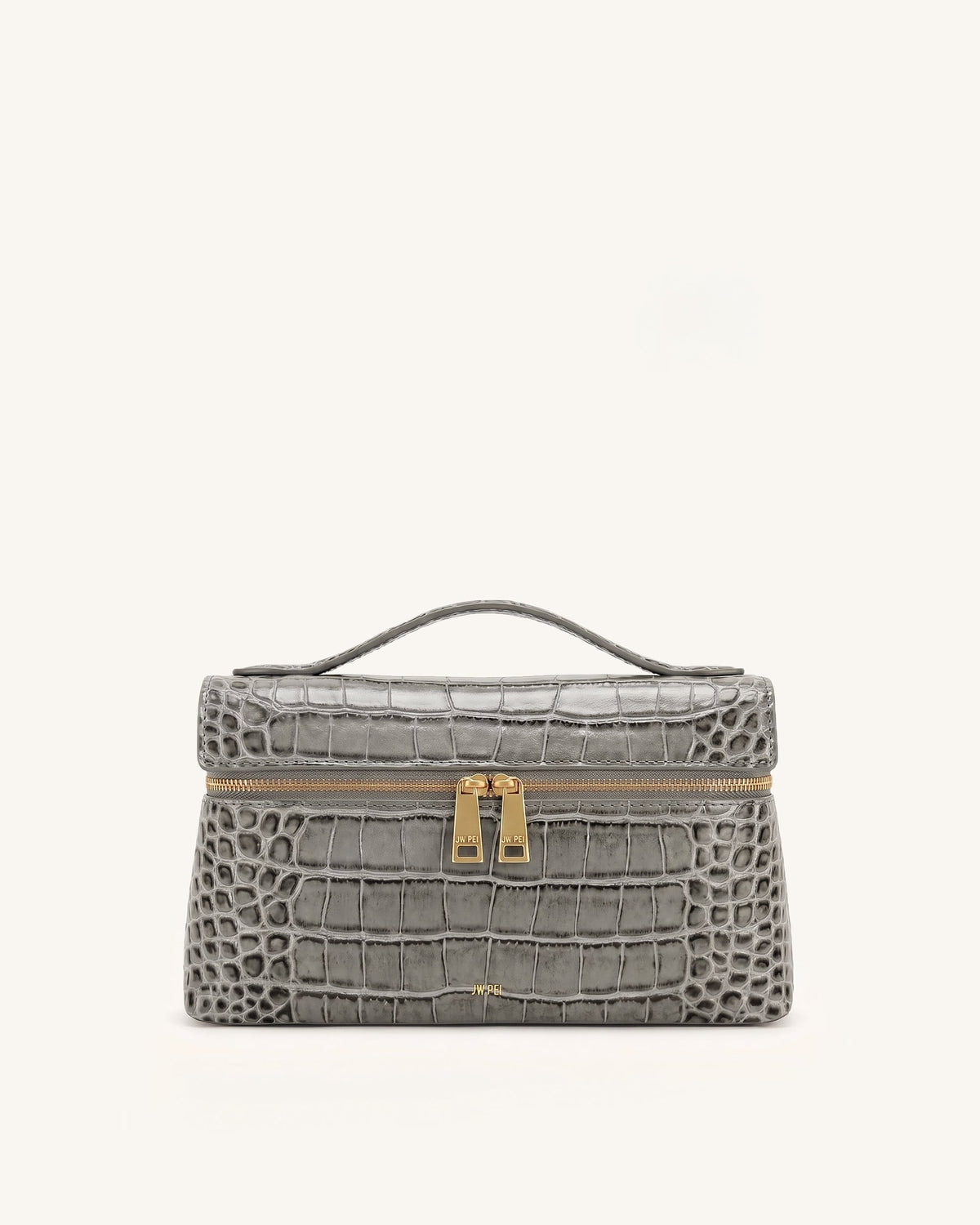 Thea Top Handle Bag - Grey Croc