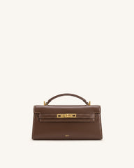Noor Top Handle Bag - Amber Brown
